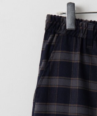 WEGO チェックテーパードスラックス ブルーチェック1