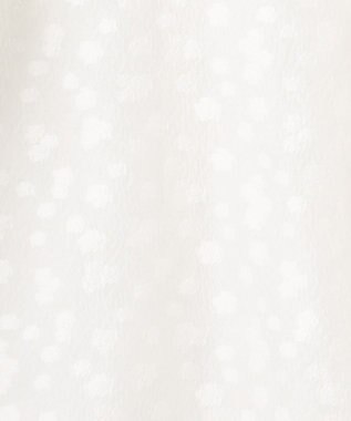 #Newans シアーパフスリーブブラウス ホワイトフラワー