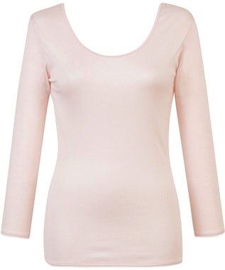 Wing あったかインナー 綿100％ 毛玉になりにくい 型くずれしにくい 【綿の贅沢 リッチ】 8分袖 長袖 秋 冬 EL4882 ウイング／ワコール