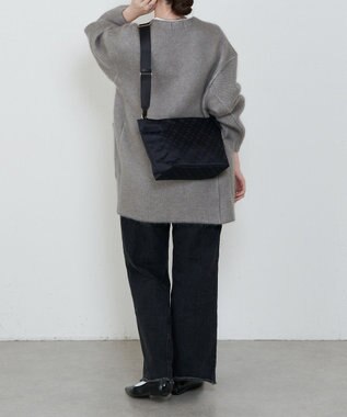 russet ナイロンジャガード2WAYワンハンドルトートバッグ(SF-268) Black/Navy