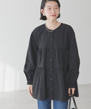 AMERICAN HOLIC ティアードブルゾン Black