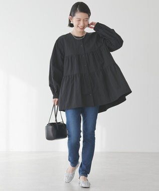 AMERICAN HOLIC ティアードブルゾン Black