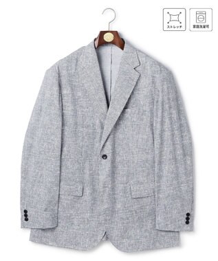 J.PRESS MEN 【KING SIZE / MECHANICAL】【セットアップ対応 / 超軽量 / 洗える】 ハイパワーストレッチ リネンルックジャケット_26年モデル