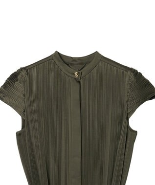 JOSEPH プリーツサテン　ドレス Palm Leaf