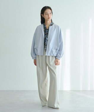 YECCA VECCA メタルホックワイドパンツ Light Beige