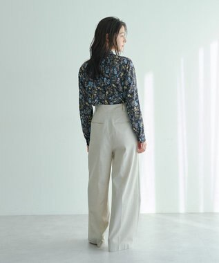 YECCA VECCA メタルホックワイドパンツ Light Beige