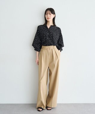 YECCA VECCA メタルホックワイドパンツ Light Beige