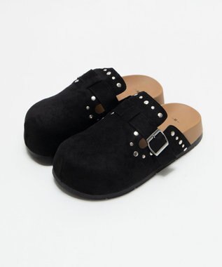 WEGO スタッズデザインサボ ブラック