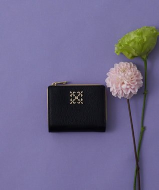 russet ＜お財布人気NO.1＞モノグラムプレートハーフウォレット(SO-376) Black/BE