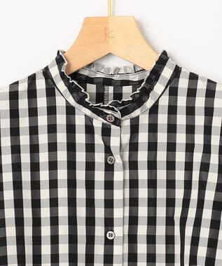 組曲 【洗える】ハイカウントタフタ ワンピース ブラック系4