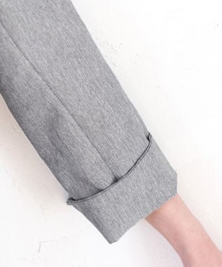 Tiaclasse 【吸水速乾・接触冷感・UVケア・防シワ・洗える】カチオンテーラードジャケット チャコールグレー