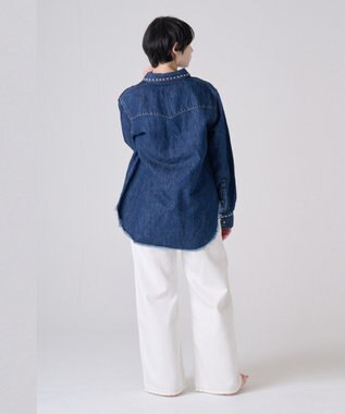 Ripo trenta anni STUDS デニムシャツ INDIGO