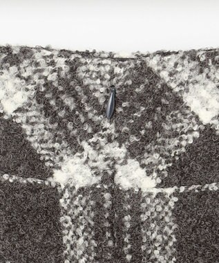 自由区 L BALLIループミルドチェック スカート グレー×オフ