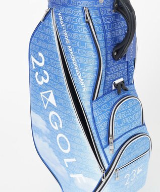 23区GOLF 【UNISEX】オリジナル変形ロゴ キャディバッグ スカイブルー系5