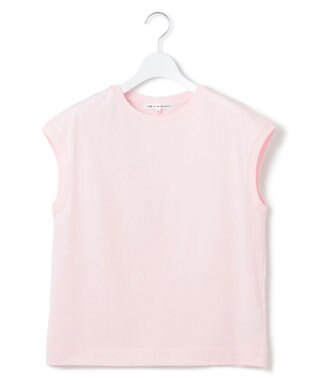 23区 L 【洗える】コンパクトヤーン フレンチスリーブ Tシャツ