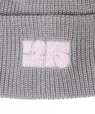 WEGO 【ユニセックス着用ITEM】ロゴショートビーニー ライトグレー