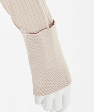 23区 【エステータ】シルクリブ タートルニット グレージュ