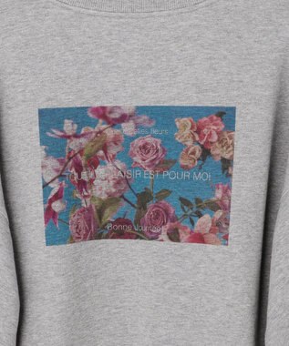 組曲 L 【先行予約・Flower Collection】クラシック裏毛 スウェット ライトグレー系