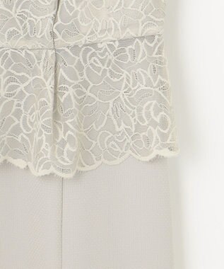 自由区 【カタログ掲載・洗える】レースブラウスコンビ ワンピース サンドベージュ