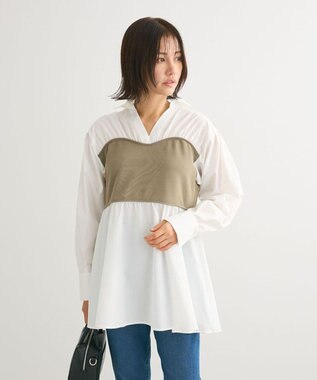 Green Parks ビスチェドッキングチュニック Khaki