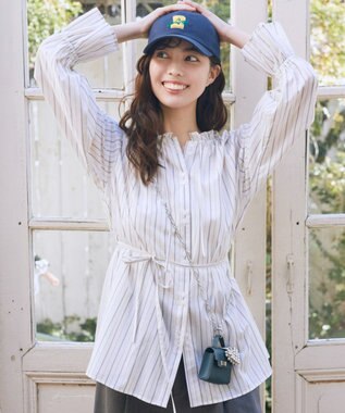 earth music&ecology マイクロミニバッグメタルハートチェーンチャーム Blue Green