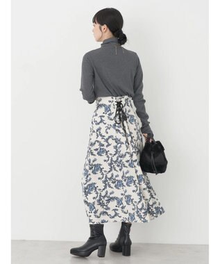 earth music&ecology ＴＲウールブレンドタートルネックプルオーバー Dark Gray