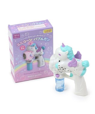 Mother garden マザーガーデン ユニコーンバブルガン LED付き バブルマシン シャボン玉 白~オフホワイト
