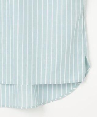 ANY SIS 【洗える】ペタルスリーブ シャツ ミントストライプ