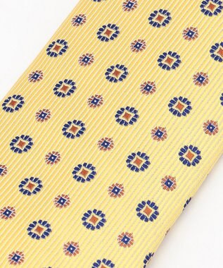 J.PRESS MEN 【VINTAGE JACQUARD COLLECTION】小紋ネクタイ イエロー系8