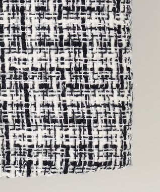 ANY ファンシーラメツイード ノーカラージャケット ホワイト系3