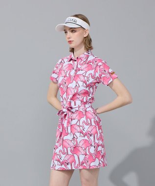FILA GOLF／marie claire 【Loudmouth】柄ワンピース Pink Panic