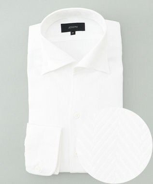 JOSEPH HOMME ツイルヘリンボンクレイジー　イタリアンカラー ホワイト系