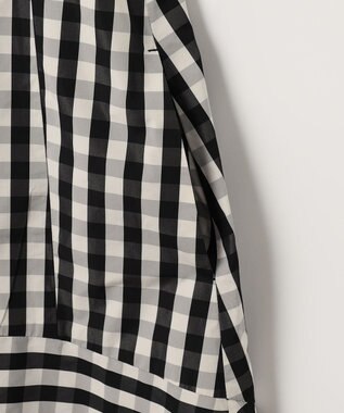 組曲 【洗える】ハイカウントタフタ ワンピース ブラック系4