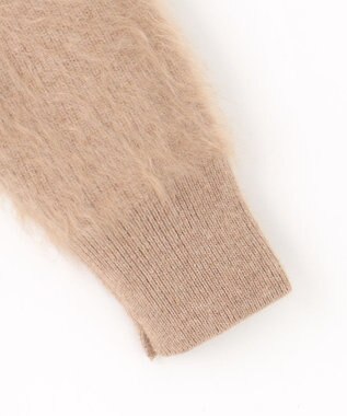 自由区 【カトリエムブーケ】Cachemire hirsute Vネックプルオーバーニット モカ