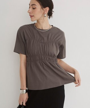 WEGO 【ANGIE VINTAGE】ビスチェ風シャーリングT スミクロ