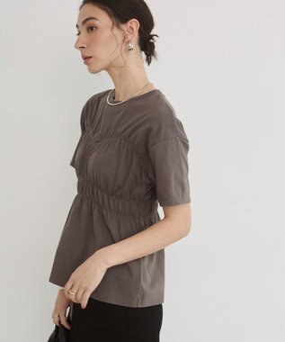 WEGO 【ANGIE VINTAGE】ビスチェ風シャーリングT スミクロ
