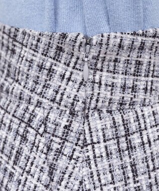 Tiaclasse 【洗える】大人華やかなツイードフレアスカート グレー