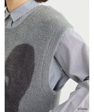 Green Parks Villains／ジャガードニットベスト Gray