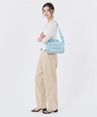 LeSportsac MINI DUFFEL CROSSBODY/アクアブルーシャイン アクアブルーシャイン