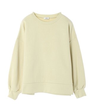 earth music&ecology サイドボタンダンボールプルオーバー Yellow