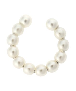 AMERICAN HOLIC ダブルカーブ×パールセットイヤカフ Silver