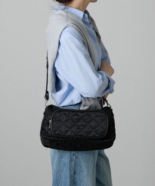 russet 【2025AW新作】キルティング横長2WAYショルダーバッグ(SF-258) Black