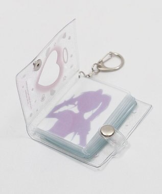 WEGO 【痛バ＆推し活グッズ】クリアハートIDフォトアルバムキーホルダー サックス