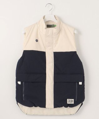 PW CIRCULUS 【手軽に防寒】【MEN】中綿ベスト ネイビー系