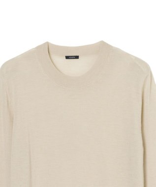 JOSEPH 【洗える】キャッシュエアー　ラウンドネックニット Affogato