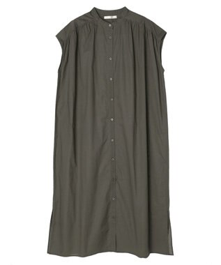 Green Parks ・Ｐｅｔｉｔ　Ｆｌｅｕｒ　カラーシャツワンピース Charcoal Gray