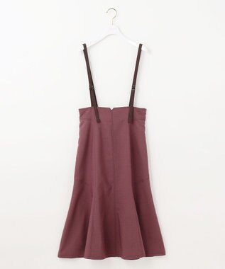 ANY SIS 【洗える】カラーMIXシャンブレー スカート スモーキーピンク