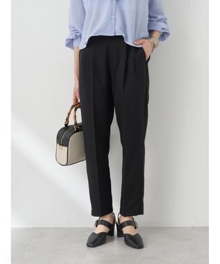 earth music&ecology 接触冷感テーパードパンツ Black