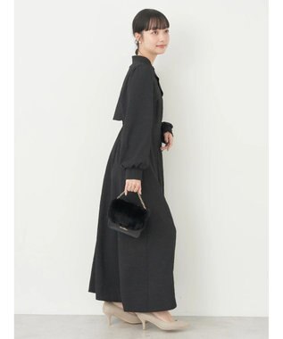 earth music&ecology ＳＥＴ２点ジャガードボレロ＋ワンピース Black