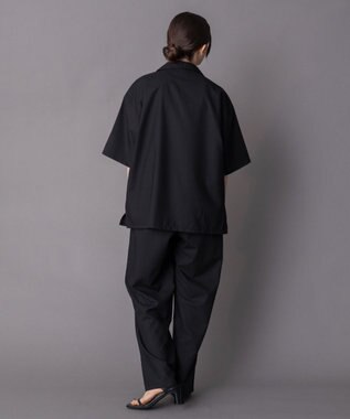 WEGO 【ユニセックス着用ITEM/SMLサイズ展開】 TRオープンカラーシャツ（SS） ブラック